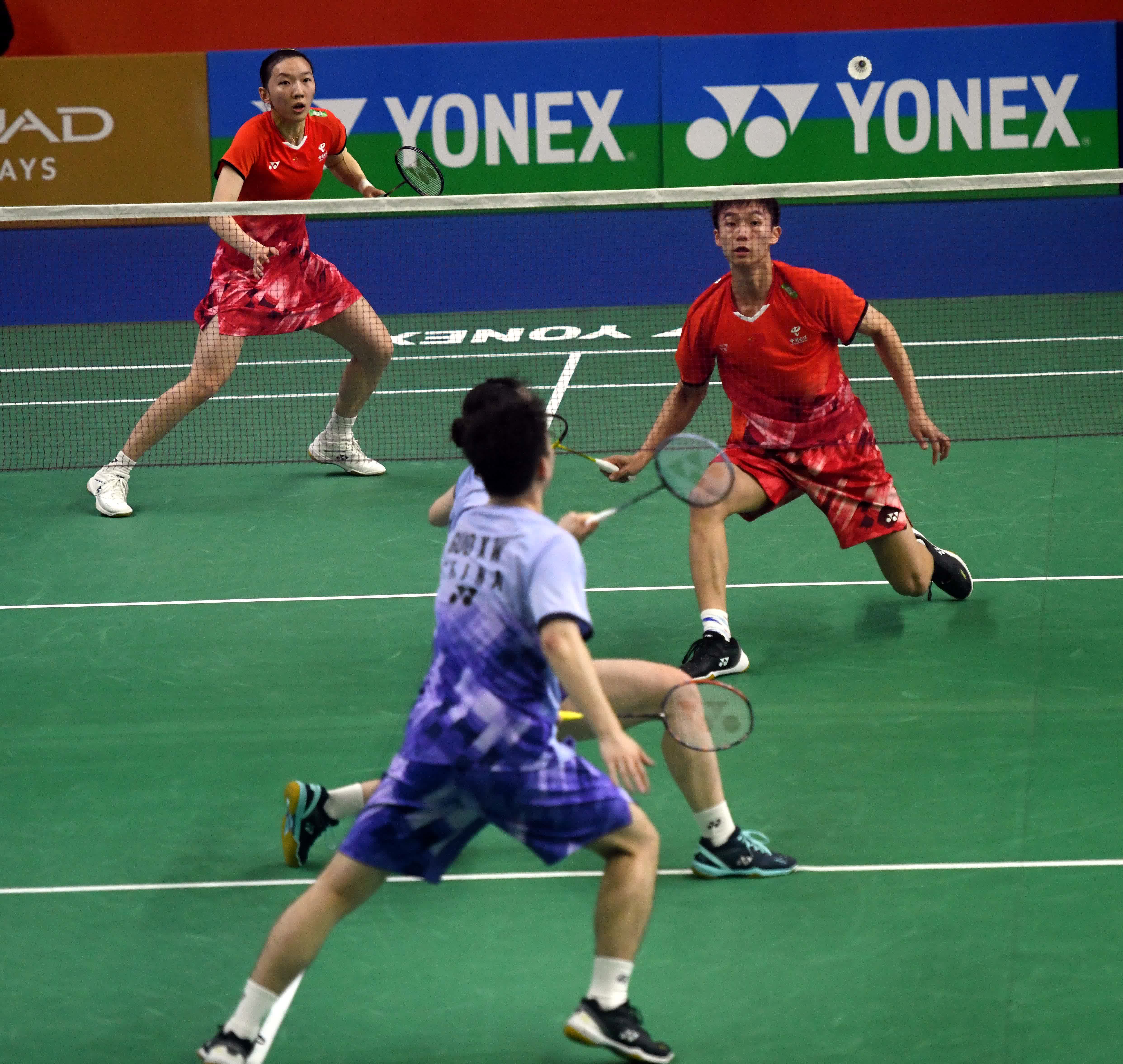 印度羽毛球队鏖战印尼羽毛球队，林丹统治全场